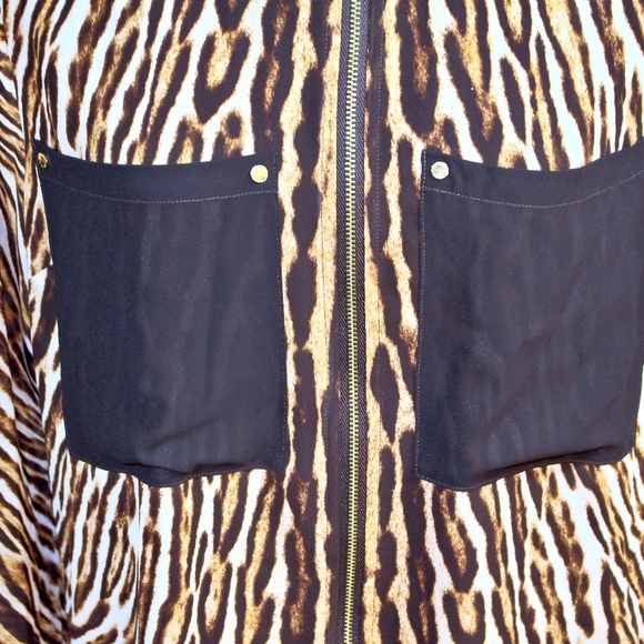 🆕 EUC, Michael Kors Safari Blouse, Sz M 🆕 - Picture 6 of 8